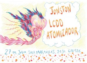 Maravillas Club tiene el placer de presentar a tres JOYAS de la escena madrileña: Atomizador + Jonston + Los Caballos De Düsseldorf (Cartel: HAZ)