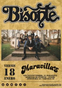 La música de Bisonte se inspira en el estilo americano de los años 70, con tintes pop-rock y textos en castellano