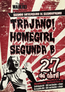 ¡Proyecto Waikiki vuelve! Y lo hace celebrando el segundo cumpleaños de segundopremio, medio amigo con el que ha compartido más de un concierto por los mejores antros madrileños