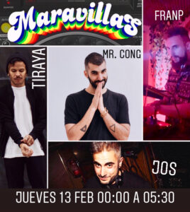 Queridos Djs con Mr Cong, Tiraya, FranP y Jos