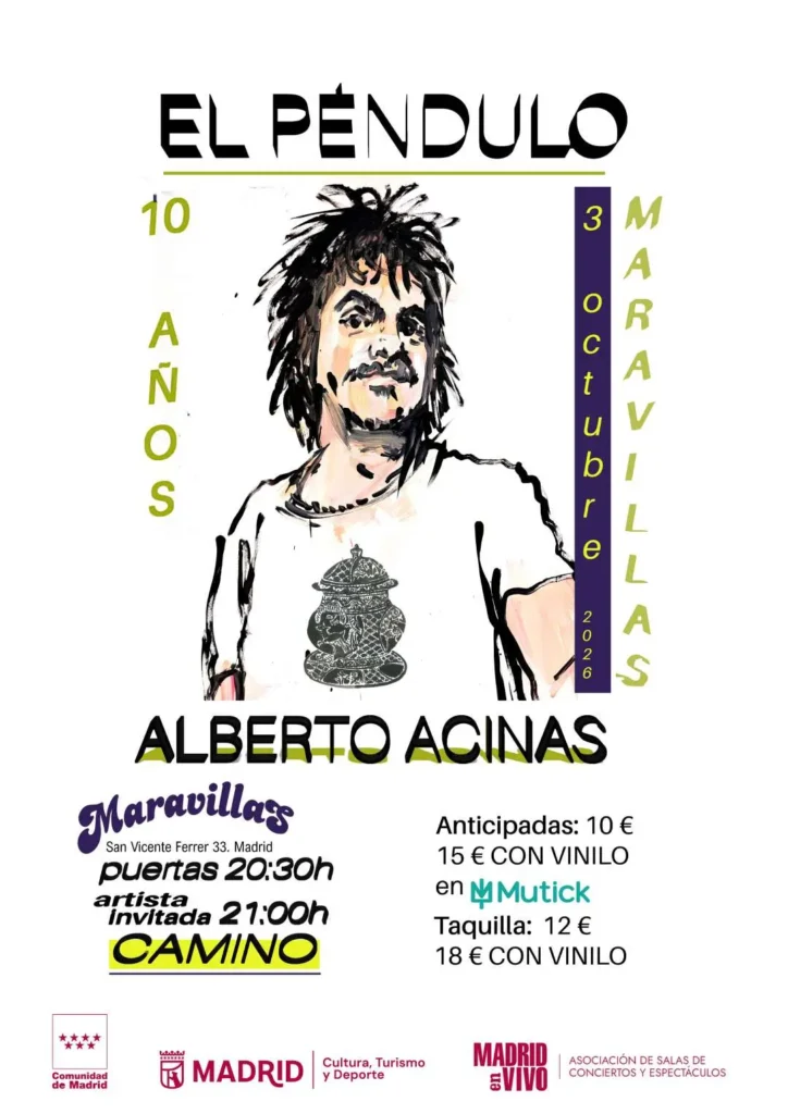 2026_10_03_Sala_Maravillas_Alberto_Acinas_Camino_10_Aniversario_El_Pendulo